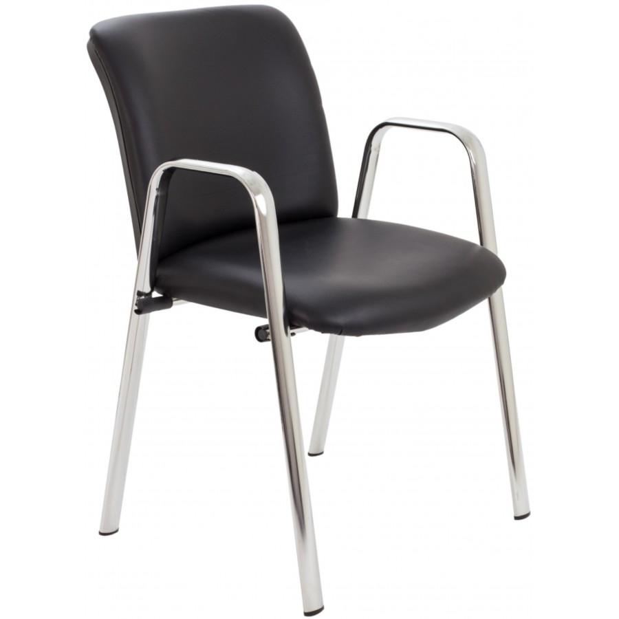 Pavilion Leather Stackable Conference Chair